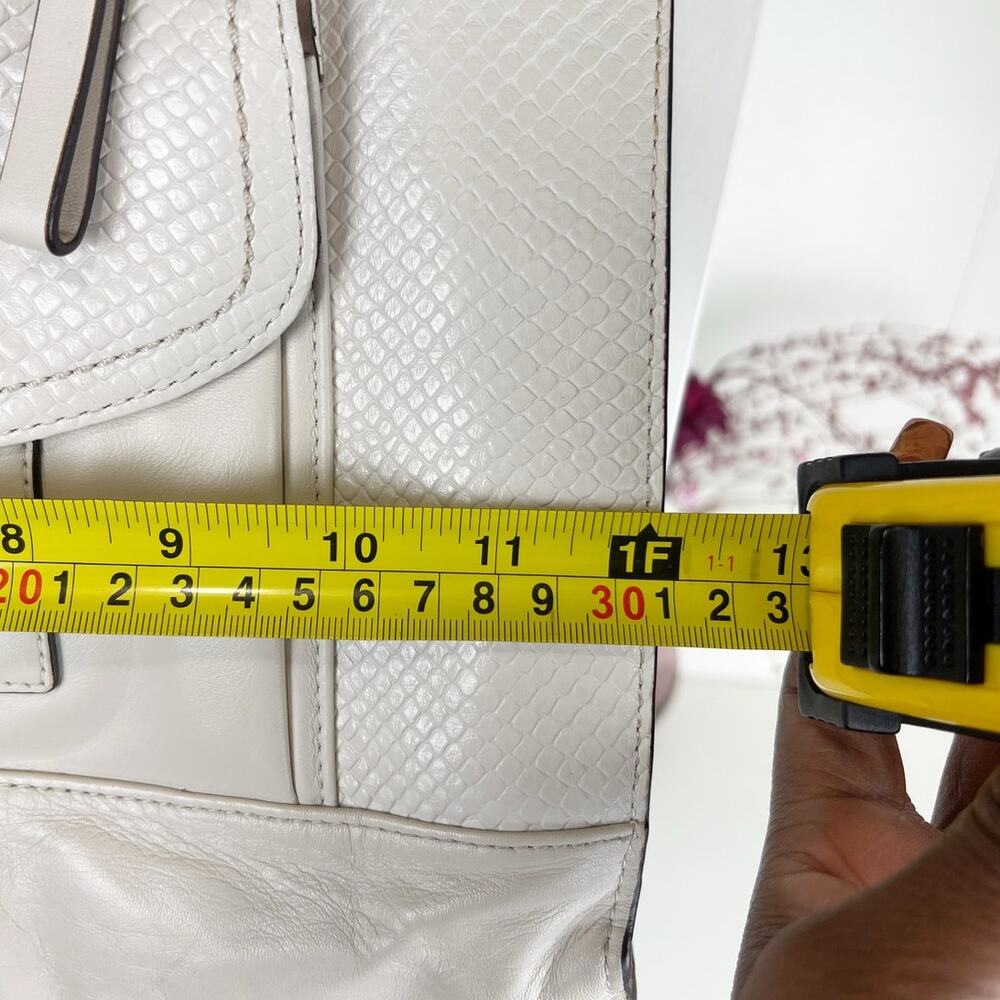 Coach Charlie Embossed Python Leather Large Tote … - image 5